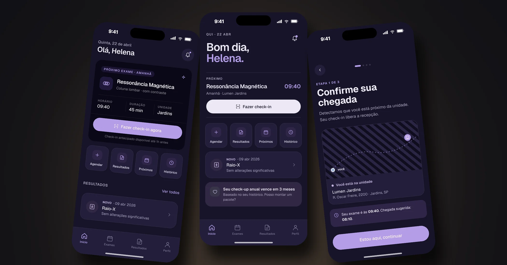 Lumen — Check-in de pacientes