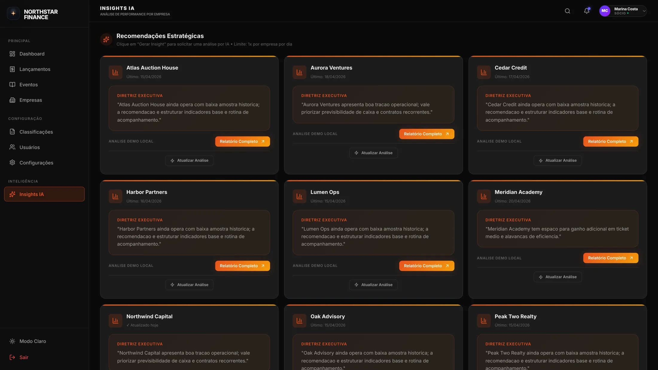Insights analíticos