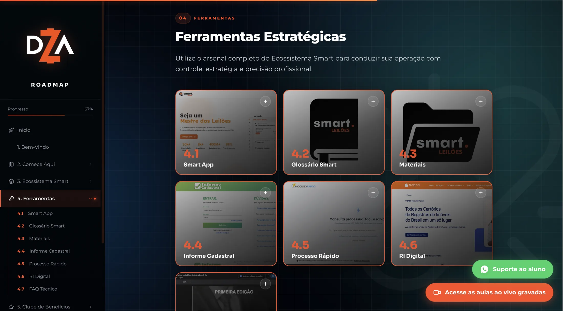 Seção Ferramentas Estratégicas